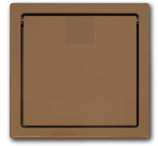 Krytka výfuku vzduchu s bezpečnostnou klapkou - svetlo hnedá.